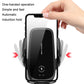 Black one-handed automatic induction phone holder with cradle for vertical mounting