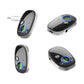 Black and silver car Bluetooth audio receiver music player, multiple angles