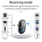 Car Bluetooth audio receiver showing receiving mode via AUX to audio device