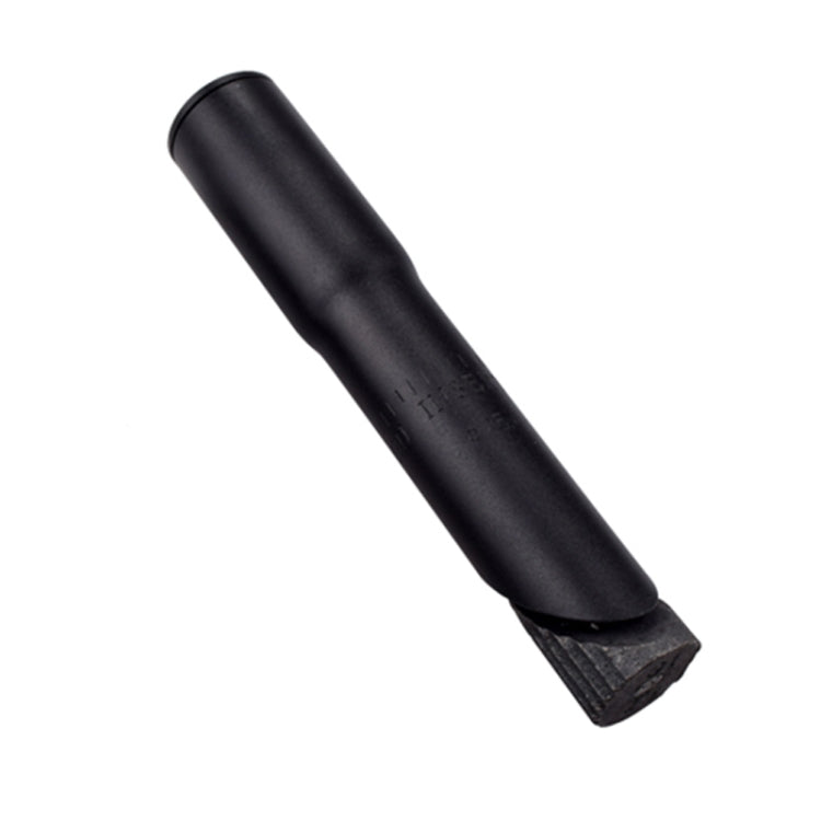 Black handlebar height riser adapter with wedge-style end clamp
