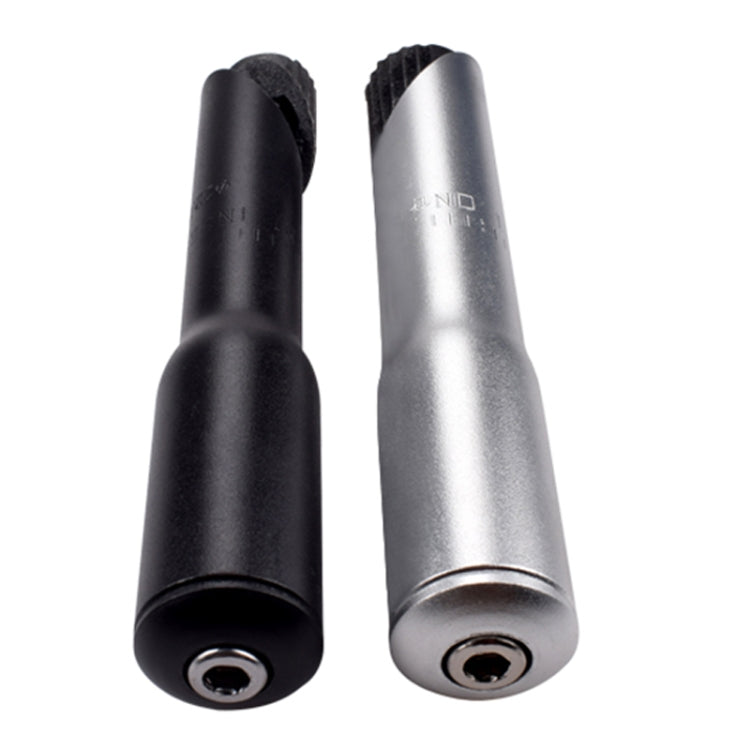 Black and silver riser adapters with bottom threaded mounting inserts