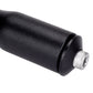 Black handlebar height riser adapter with metal mounting screw end