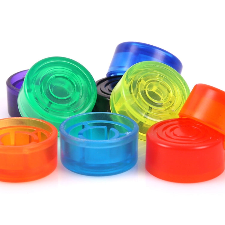 Multi-color plastic electric guitar tuner pedal caps set, mixed two-piece knobs