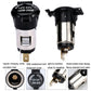 Car cigarette-lighter power socket with protective cover and split views of plug and seat.