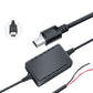 USB connector car reduction cable with display module and red/black wires