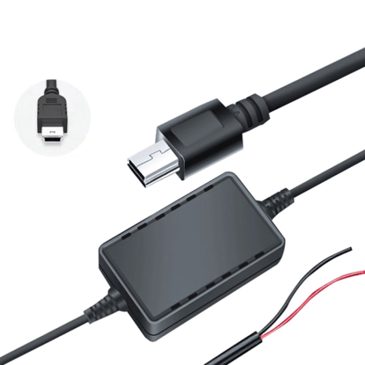 USB connector car reduction cable with display module and red/black wires