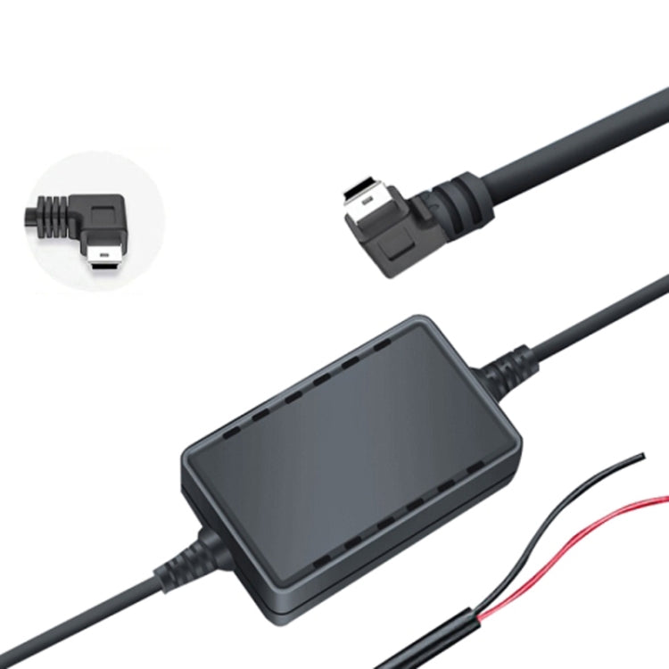 Micro USB-style connector car reduction cable with display module and red/black wires