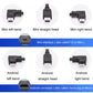 Car charge connector adapter set showing mini and Android bend and straight types