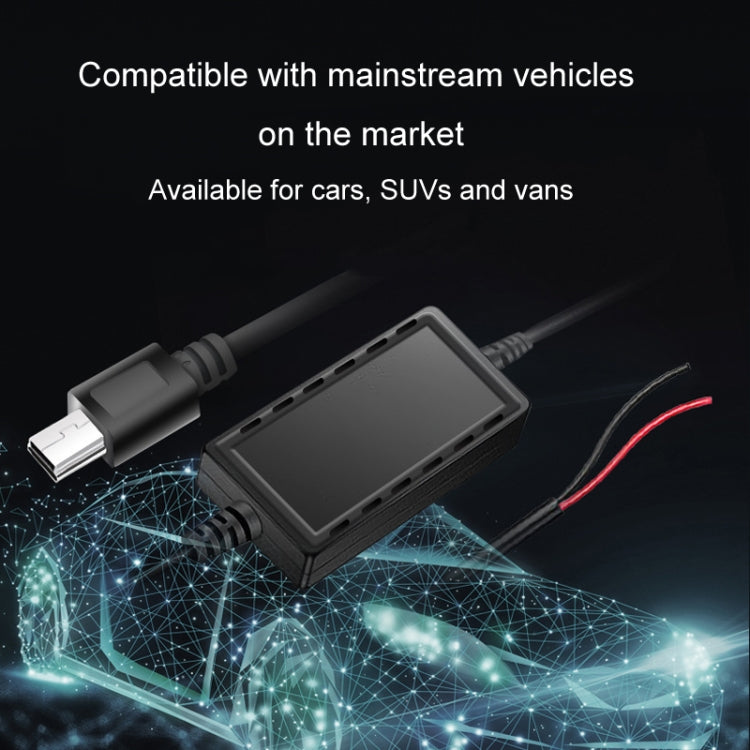 USB car power adapter cable converting 12V to 5V for navigation devices