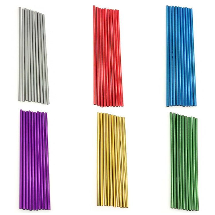 Car air vent decorative U-shaped electroplated strips set, assorted metallic colors