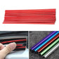 Car air vent decorative U-shaped electroplated strips set, red metallic finish