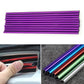 Car air vent decorative U-shaped electroplated strips set, purple metallic finish