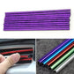 Car air vent decorative U-shaped electroplated strips set, purple metallic finish