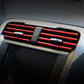 Red decorative air-vent strips with center mount clip