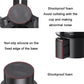 Cup holder with non-slip silicone edge and shockproof foam pads, black