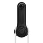Black ball-head phone holder clip with curved grip strap and central mounting stem