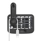 Black car phone holder clip with ball head joint and vent-style mounting plate