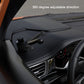 Black adjustable phone holder arm with ball joints for center console mounting