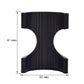 Black reducing sleeve insert, 41 mm height x 32 mm width, split clamp