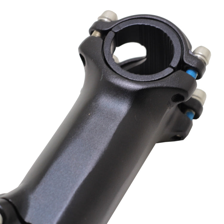 Black bicycle handlebar reducing sleeve, ribbed close-up around bar clamp