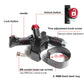 Black bicycle front fork wire controller with red lock button and fine adjustment knob