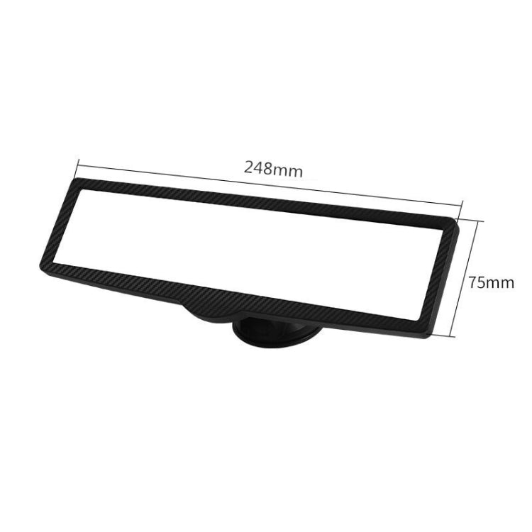 Auxiliary rearview mirror frame with 248mm by 75mm size outline