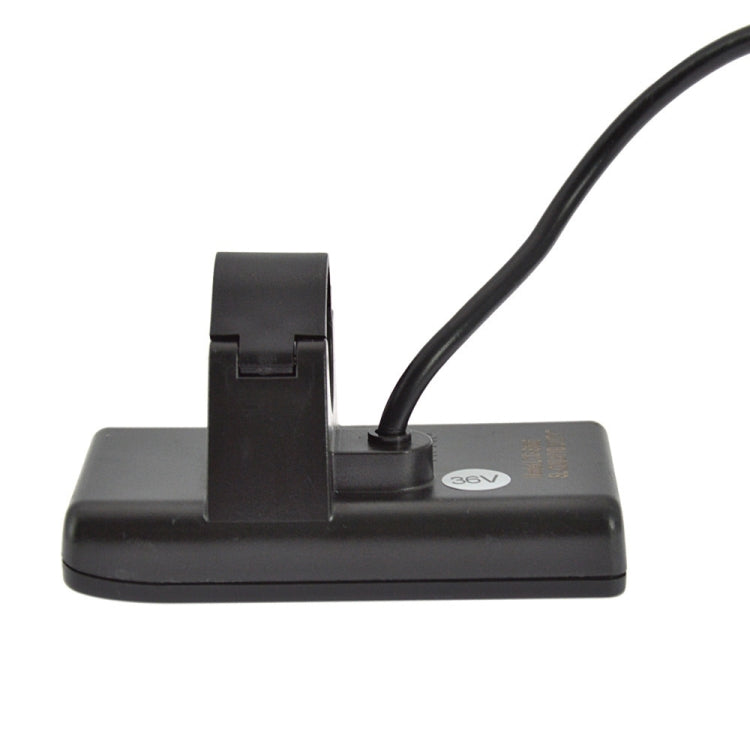 Electric bicycle dashboard base with side power connector and thick cable