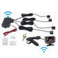Wireless parking radar kit with control box, wiring harness, 4 sensors, and LED display
