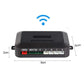 Black control module with LED bar indicator labeled POWER and MONITOR