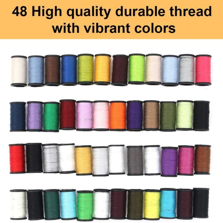 Colorful thread spools in assorted shades for sewing and garment repairs