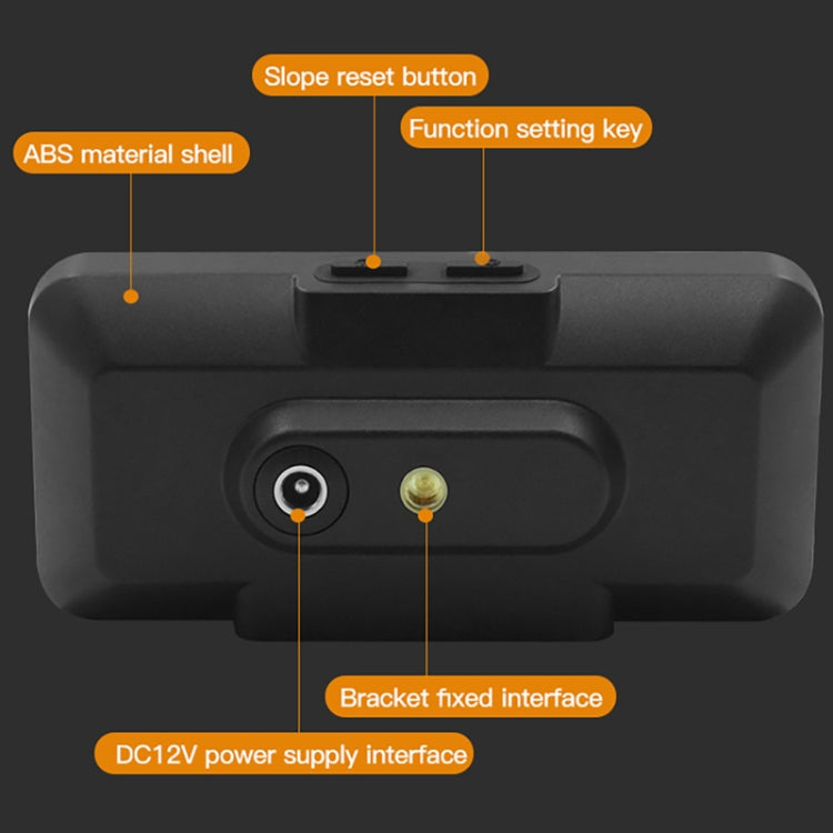 HUD back panel showing ABS shell, reset button, function key, and bracket interface