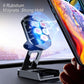 Magnetic navigation phone holder bracket with foldable pad and sturdy base