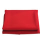 Round polyester parasol replacement cover cloth, red, folded with fastening ties