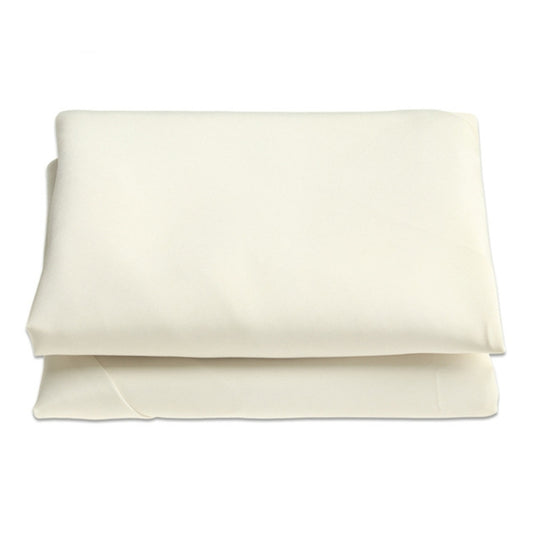 Round polyester parasol replacement cover cloth, creamy-white, folded with fastening ties