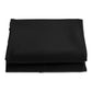 Round polyester parasol replacement cover cloth, black fabric cover, neatly folded