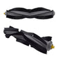 Robot vacuum main brush assembly with two bristle rollers and end caps