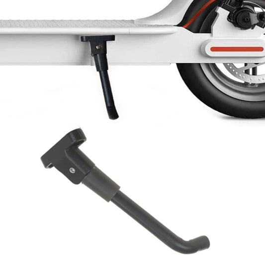 Side kickstand foot support bracket for electric scooter, black folding stand