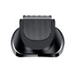 Electric shaver replacement shaving head with wide blade grille, black