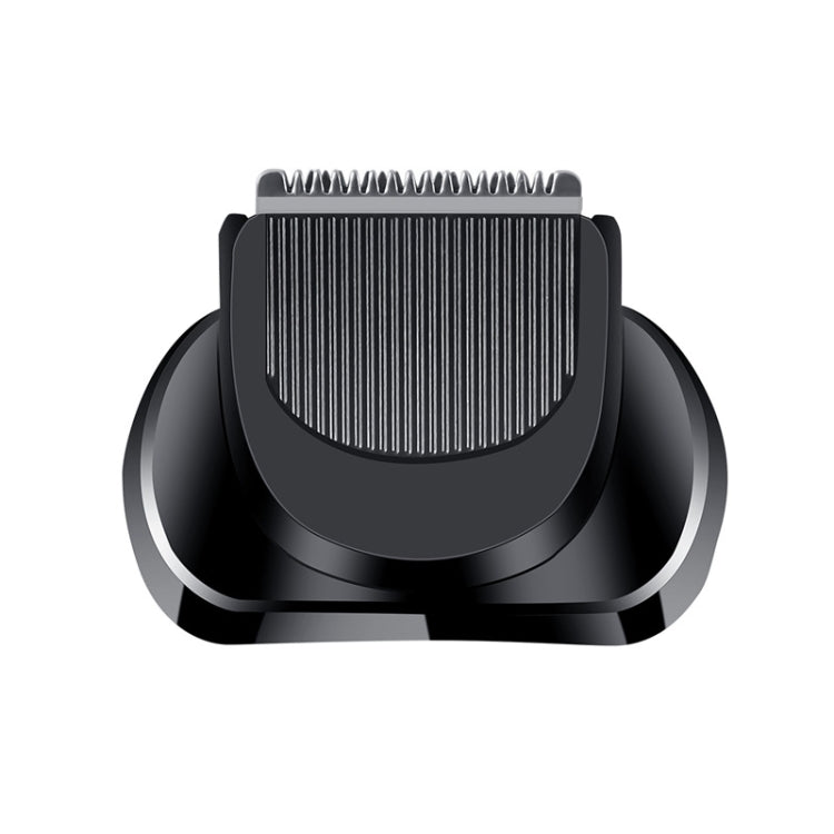 Electric shaver replacement shaving head with wide blade grille, black