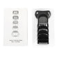 Electric shaver head and comb set in blister pack with printed insert