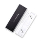 Watch strap blister packaging box, black outer card with clear inner support tray