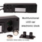 Car LED electronic clock display unit with controls and mounting accessories