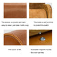 PU leather watch box material close-up: smooth exterior and soft inner padding.