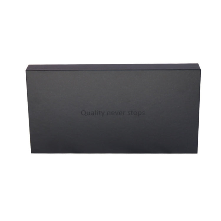 Black rectangular phone accessory storage box