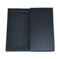 Black phone accessory storage box set, open with molded tray