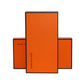 10-piece phone case and tempered film box set, stacked orange boxes with black edges