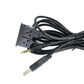 Multi-connector AUX/USB extension cable with USB and audio plugs