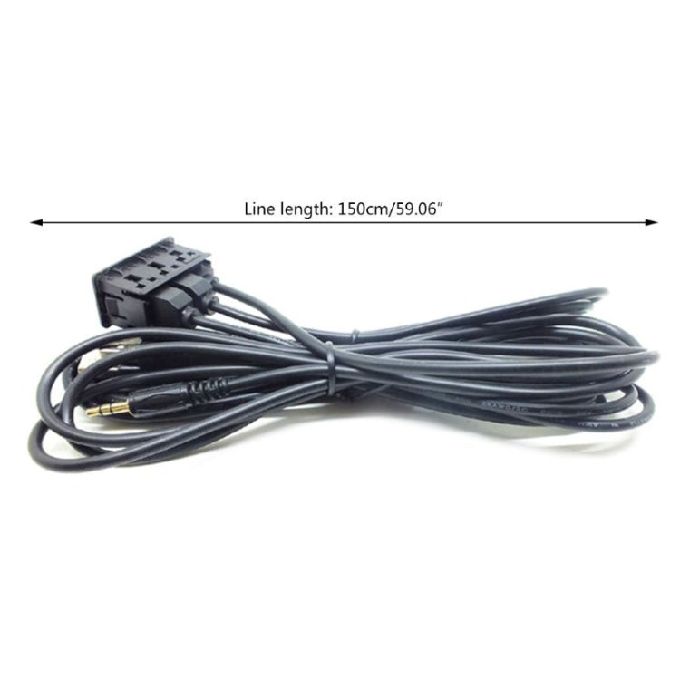Car charging cable set with USB connectors, 150cm wire length