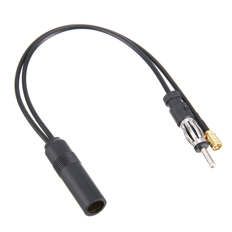 30cm DAB+FM antenna adapter cable with black housing and gold RCA connector