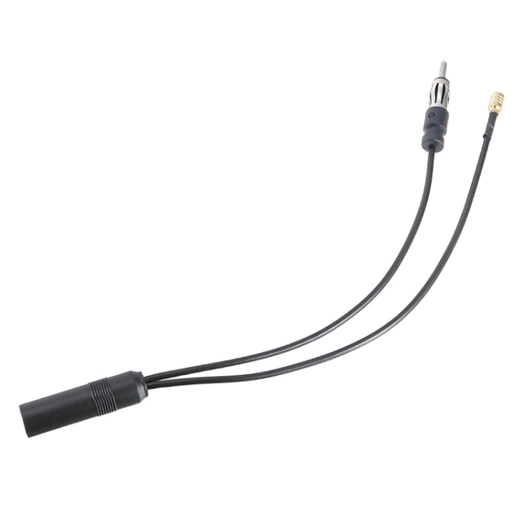 DAB+FM antenna adapter cable with two plugs and black double leads